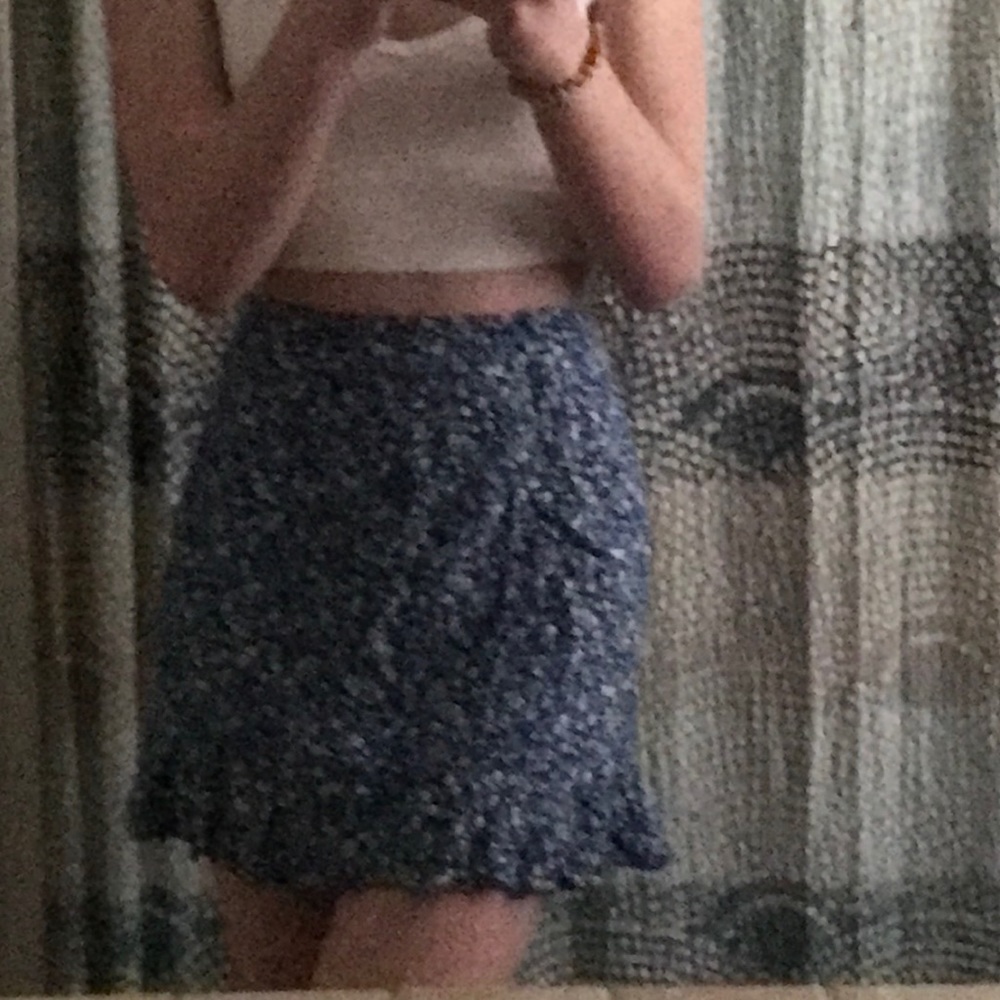 Blue bikini coverup or skirt